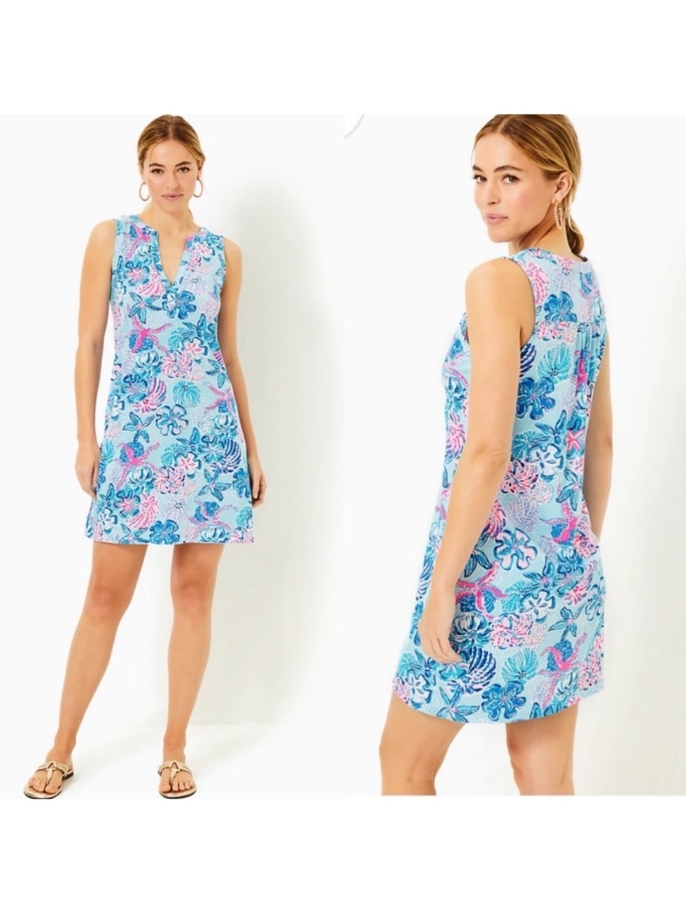 Lilly Pulitzer Dev Dress Bahamas Beachcomber XS